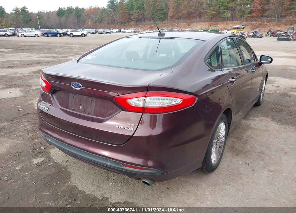 2013 FORD FUSION HYBRID SE VIN: 3FA6P0LU2DR257659
