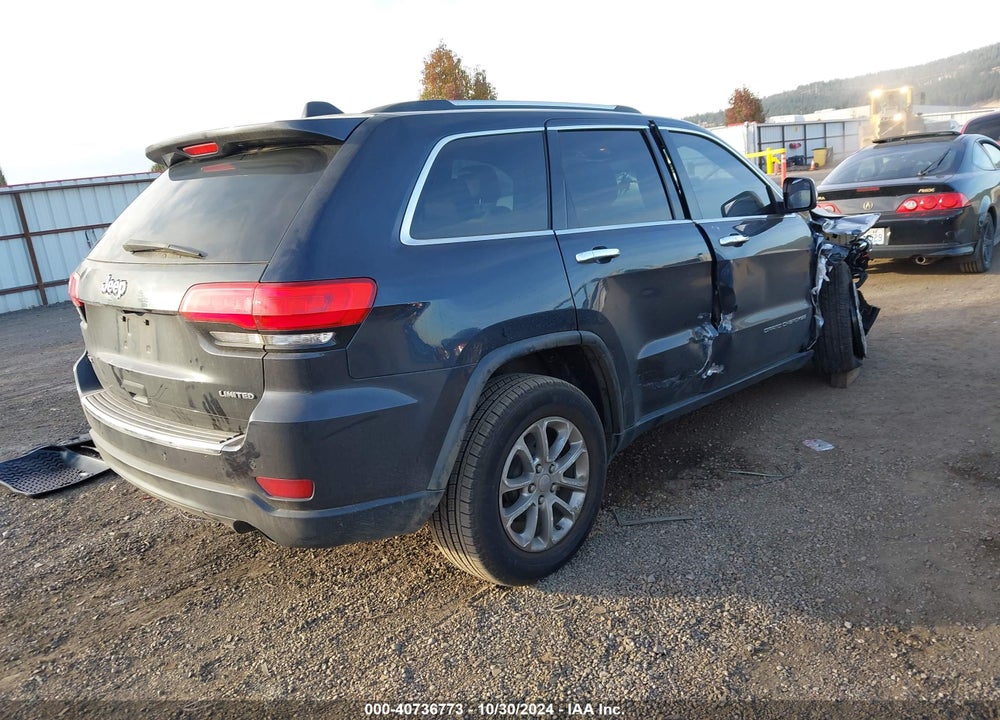 2016 JEEP GRAND CHEROKEE LIMITED VIN: 1C4RJFBG5GC370824