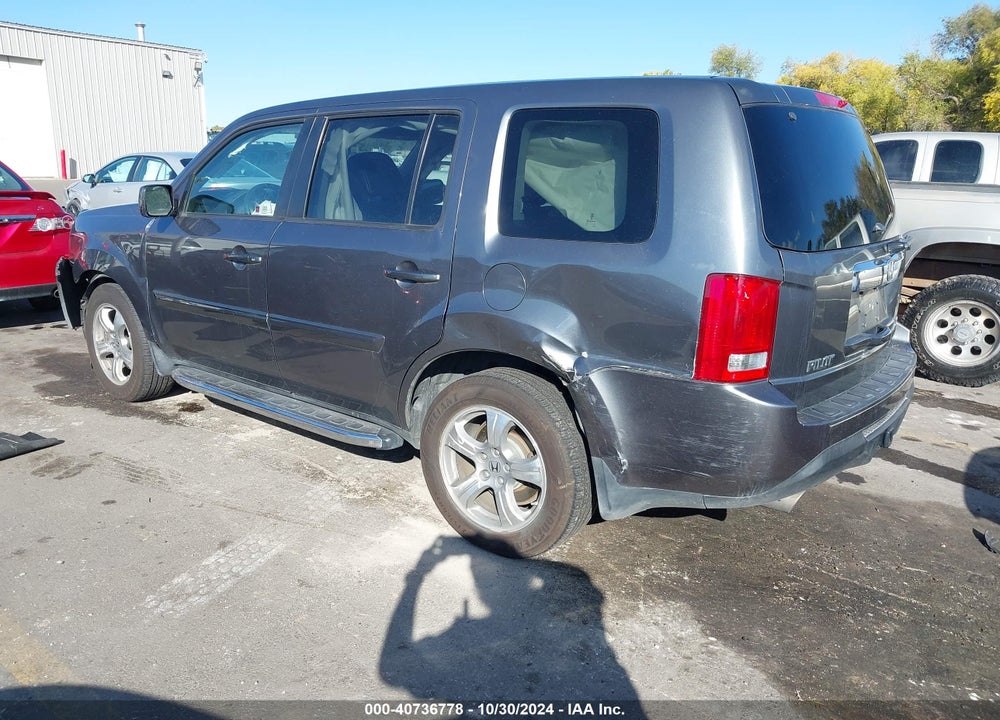 2013 HONDA PILOT EX-L VIN: 5FNYF4H59DB051366