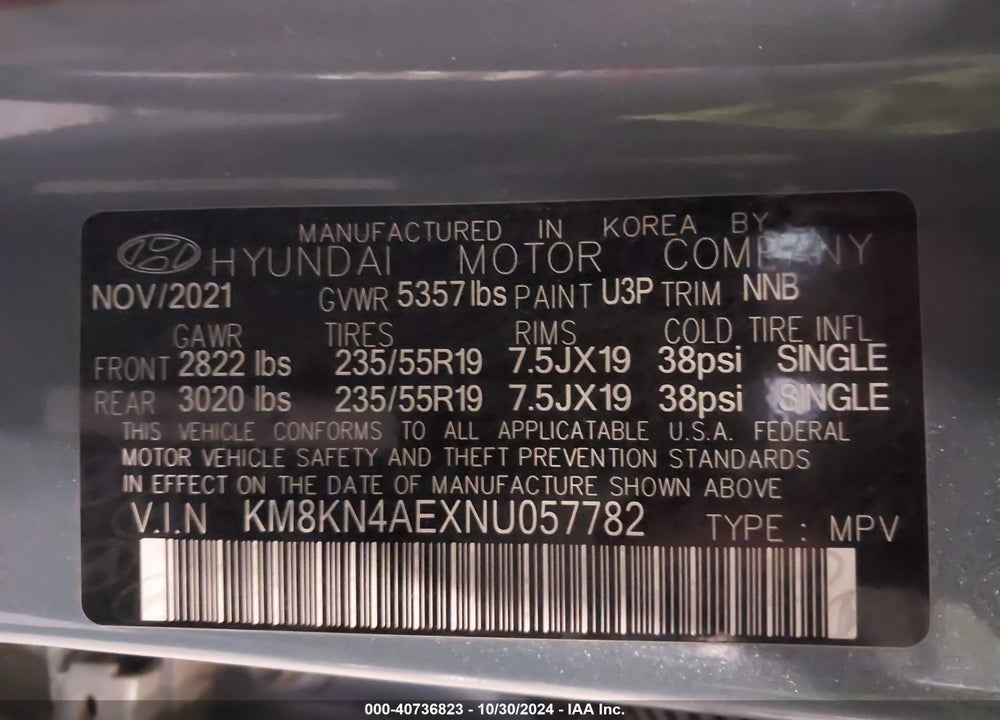 2022 HYUNDAI IONIQ 5 SEL VIN: KM8KN4AEXNU057782