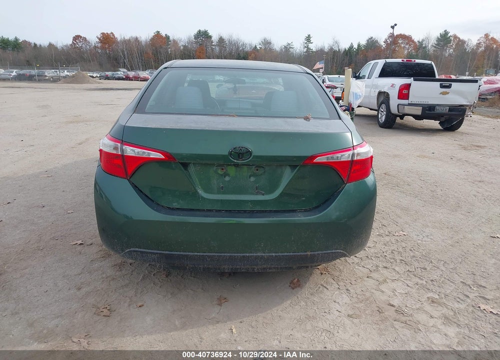 2016 TOYOTA COROLLA LE VIN: 2T1BURHE2GC521612