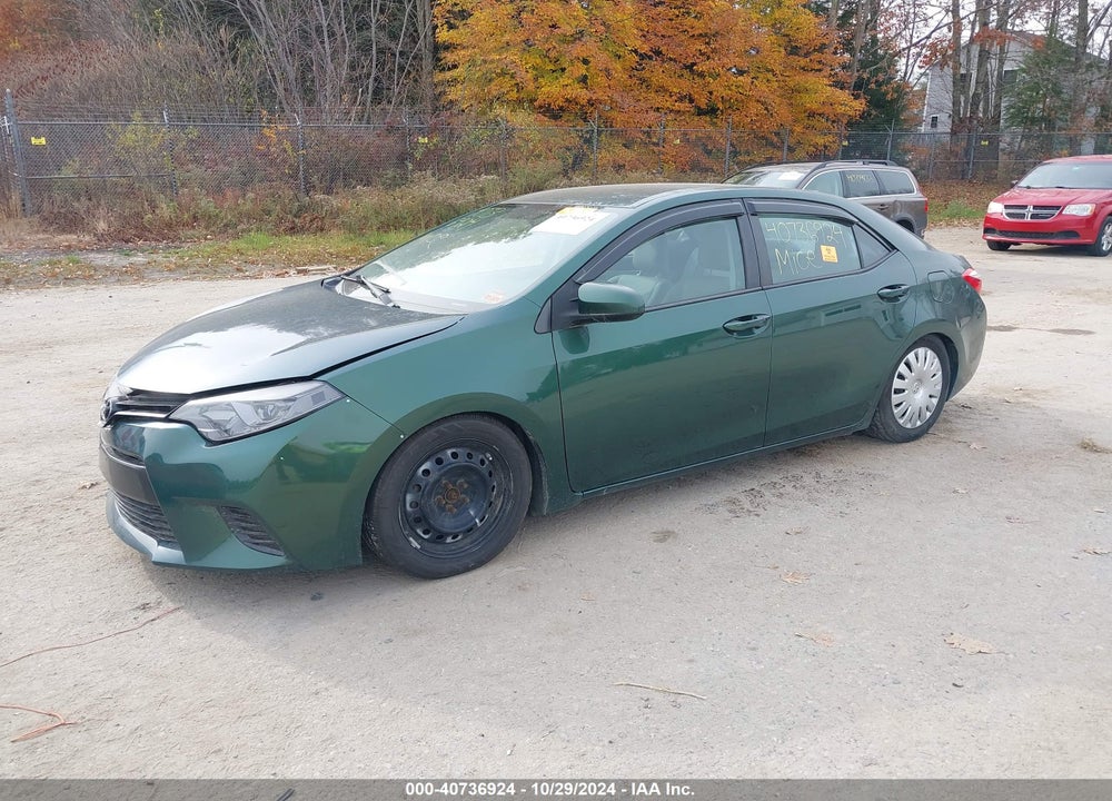 2016 TOYOTA COROLLA LE VIN: 2T1BURHE2GC521612