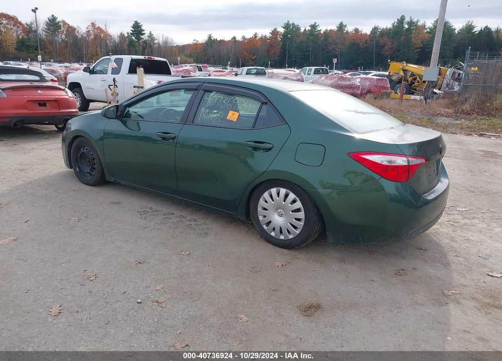 2016 TOYOTA COROLLA LE VIN: 2T1BURHE2GC521612
