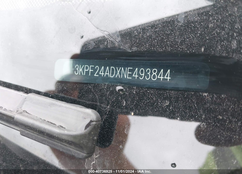 2022 KIA FORTE VIN: 3KPF24ADXNE493844