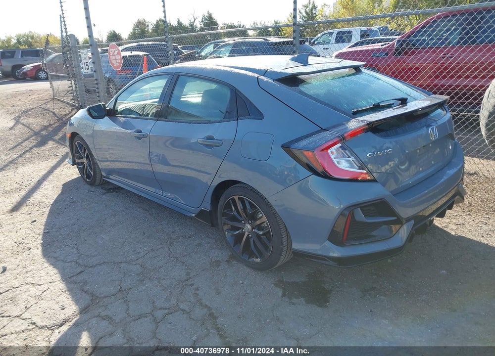 2021 HONDA CIVIC SPORT VIN: SHHFK7H4XMU222880