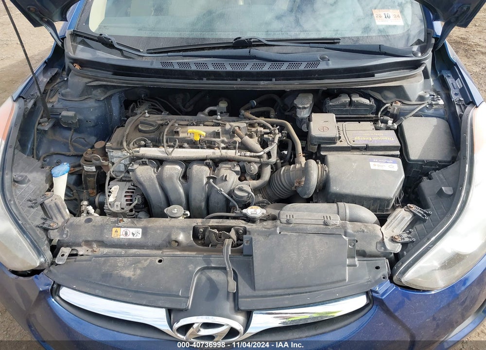 2013 HYUNDAI ELANTRA GLS VIN: KMHDH4AE0DU792916