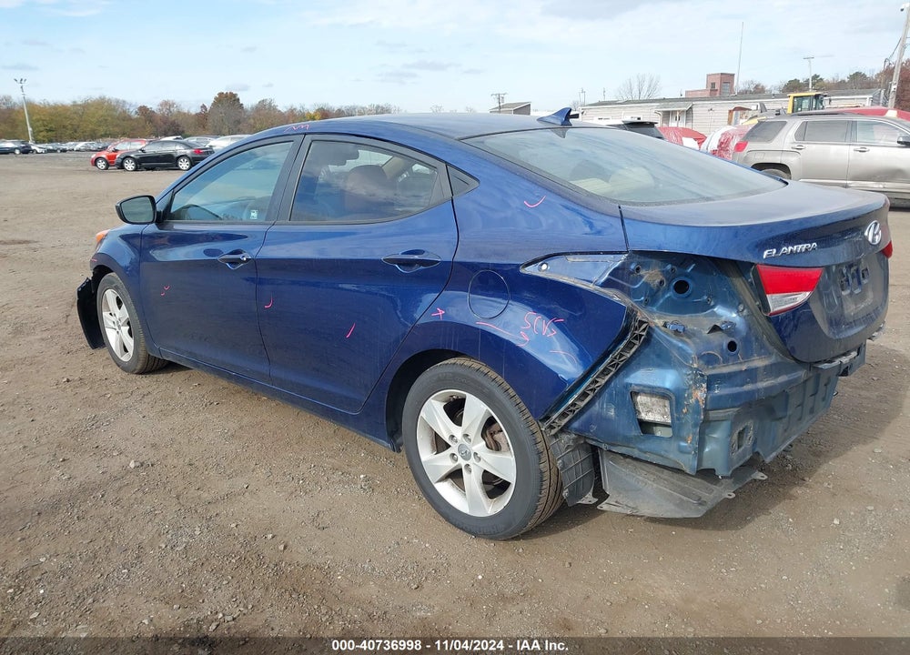 2013 HYUNDAI ELANTRA GLS VIN: KMHDH4AE0DU792916