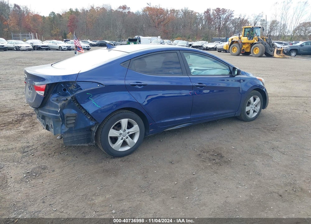 2013 HYUNDAI ELANTRA GLS VIN: KMHDH4AE0DU792916