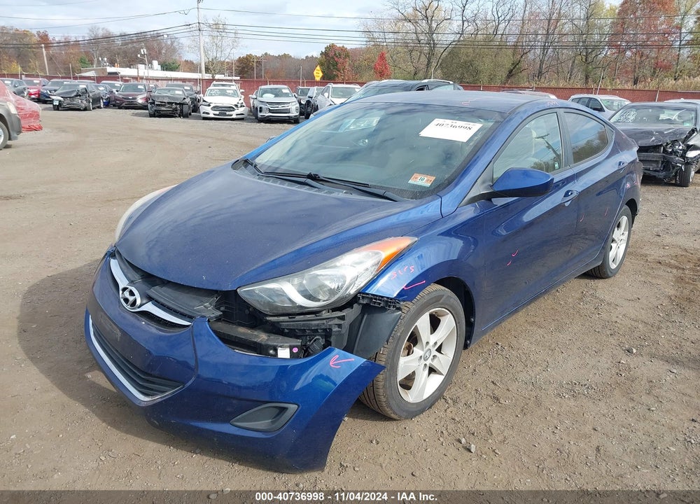 2013 HYUNDAI ELANTRA GLS VIN: KMHDH4AE0DU792916