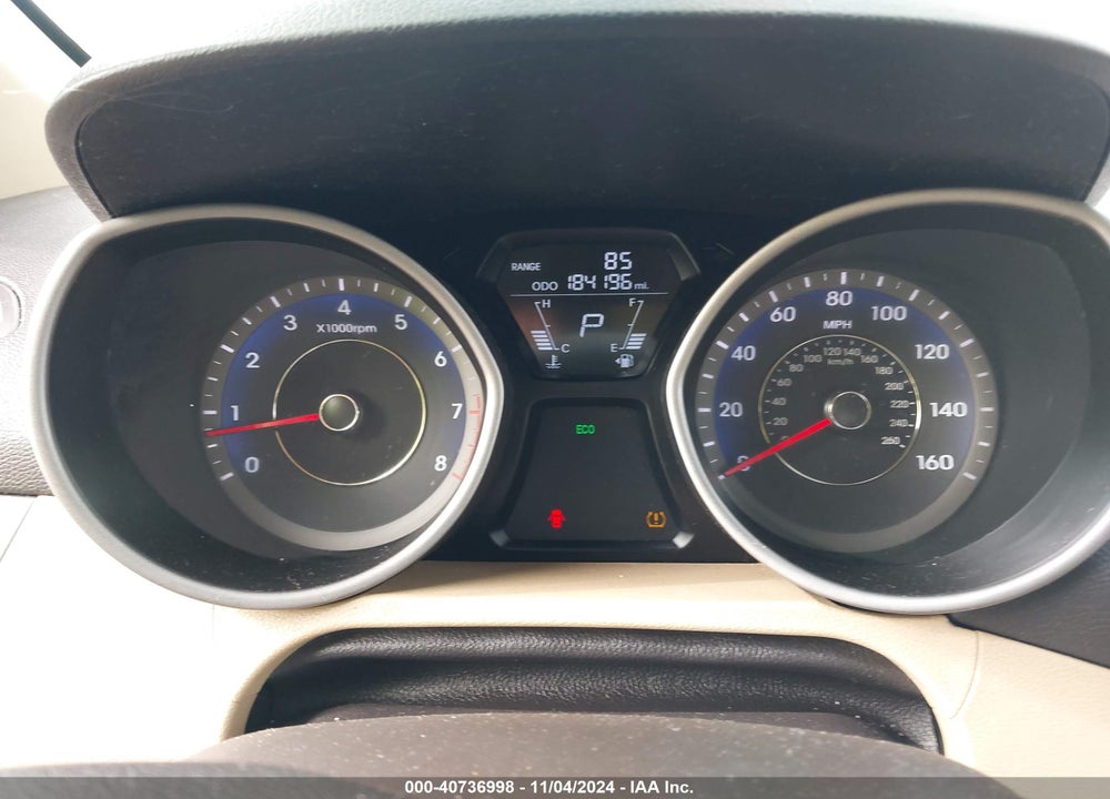 2013 HYUNDAI ELANTRA GLS VIN: KMHDH4AE0DU792916