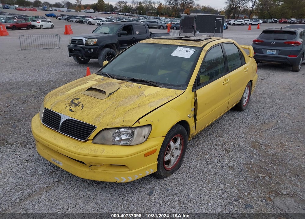 2002 MITSUBISHI LANCER OZ RALLY VIN: JA3AJ86E02U055254