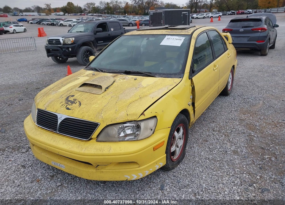 2002 MITSUBISHI LANCER OZ RALLY VIN: JA3AJ86E02U055254