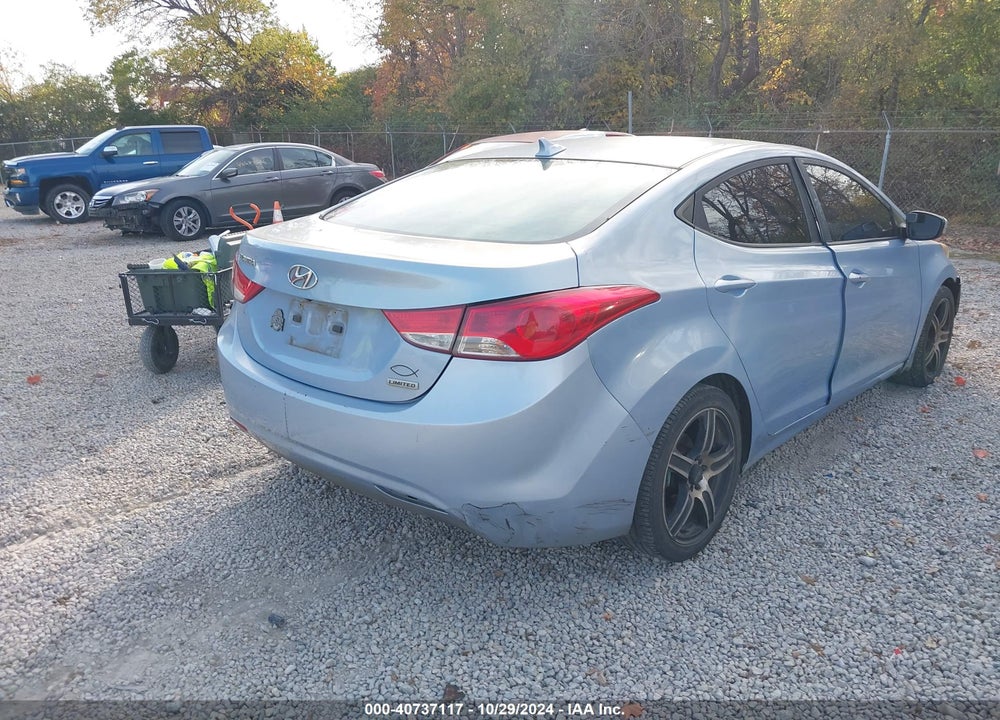 2012 HYUNDAI ELANTRA LIMITED (ULSAN PLANT) VIN: KMHDH4AE0CU318432