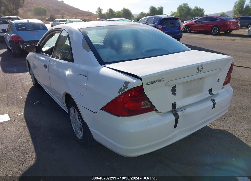 2001 HONDA CIVIC LX VIN: 1HGEM22501L082750