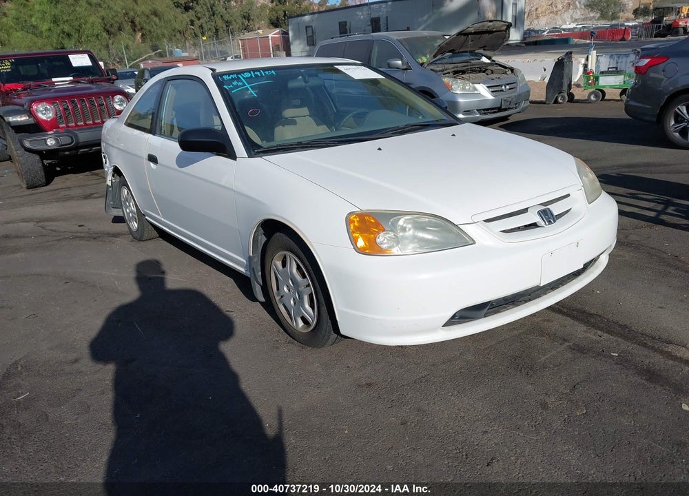 2001 HONDA CIVIC LX VIN: 1HGEM22501L082750