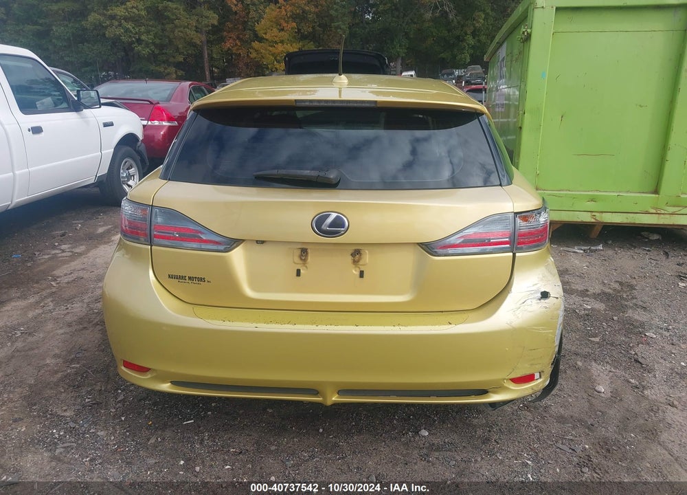 2011 LEXUS CT 200H PREMIUM VIN: JTHKD5BH6B2018571