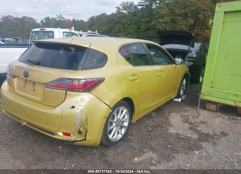 2011 LEXUS CT 200H PREMIUM VIN: JTHKD5BH6B2018571