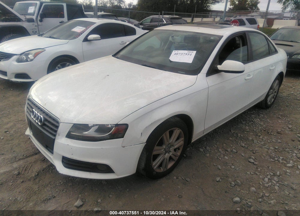 2010 AUDI A4 2.0T PREMIUM VIN: WAUAFAFL0AN057245