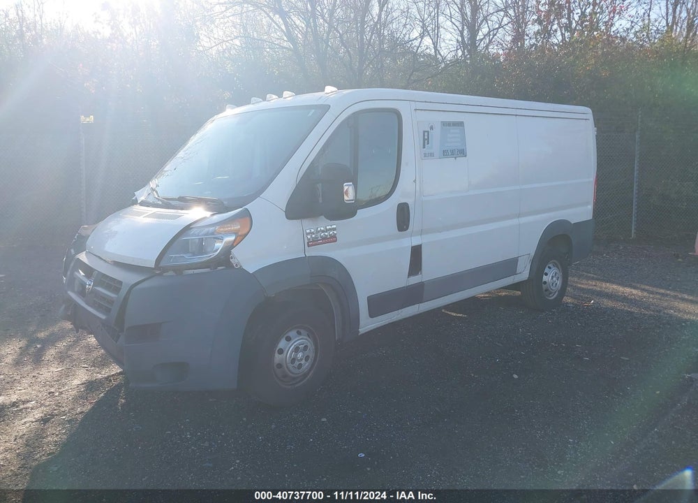 2016 RAM PROMASTER 1500 LOW ROOF VIN: 3C6TRVAG4GE105273