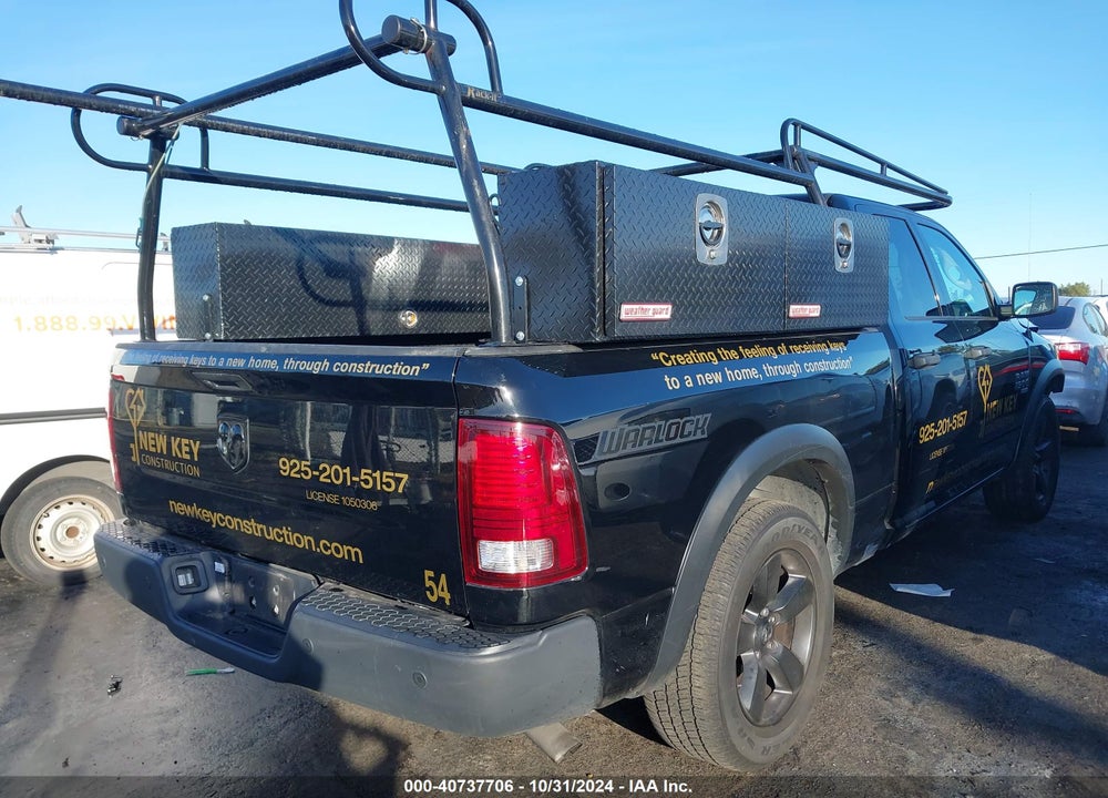 2020 RAM 1500 CLASSIC WARLOCK  4X2 6'4 BOX VIN: 1C6RR6GG8LS153972