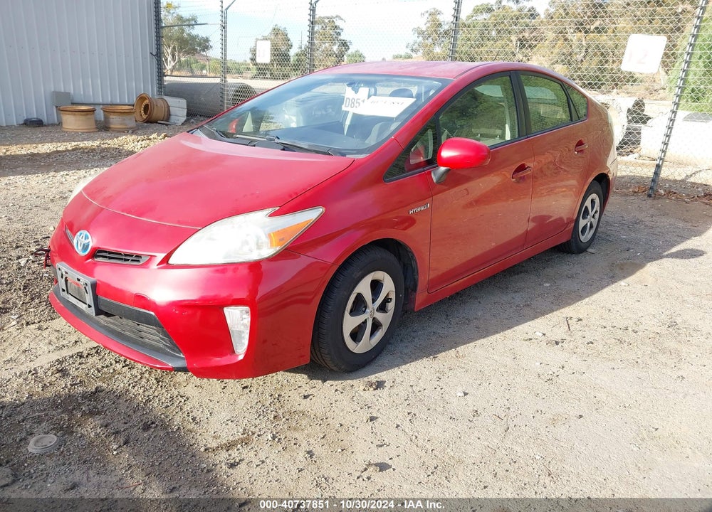 2013 TOYOTA PRIUS TWO VIN: JTDKN3DU9D5687593
