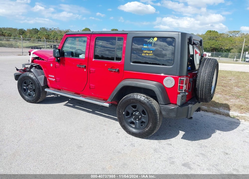 2011 ANGLER JEEP WR UNLIMITED SPORT VIN: 1J4HA3H1XBL590184