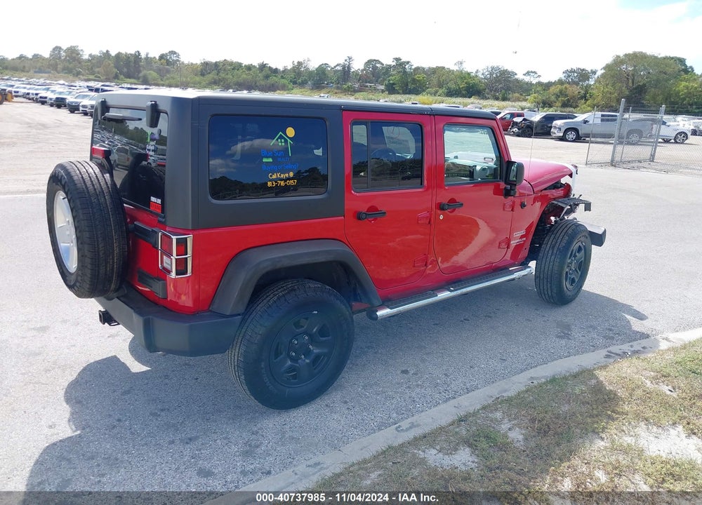 2011 ANGLER JEEP WR UNLIMITED SPORT VIN: 1J4HA3H1XBL590184