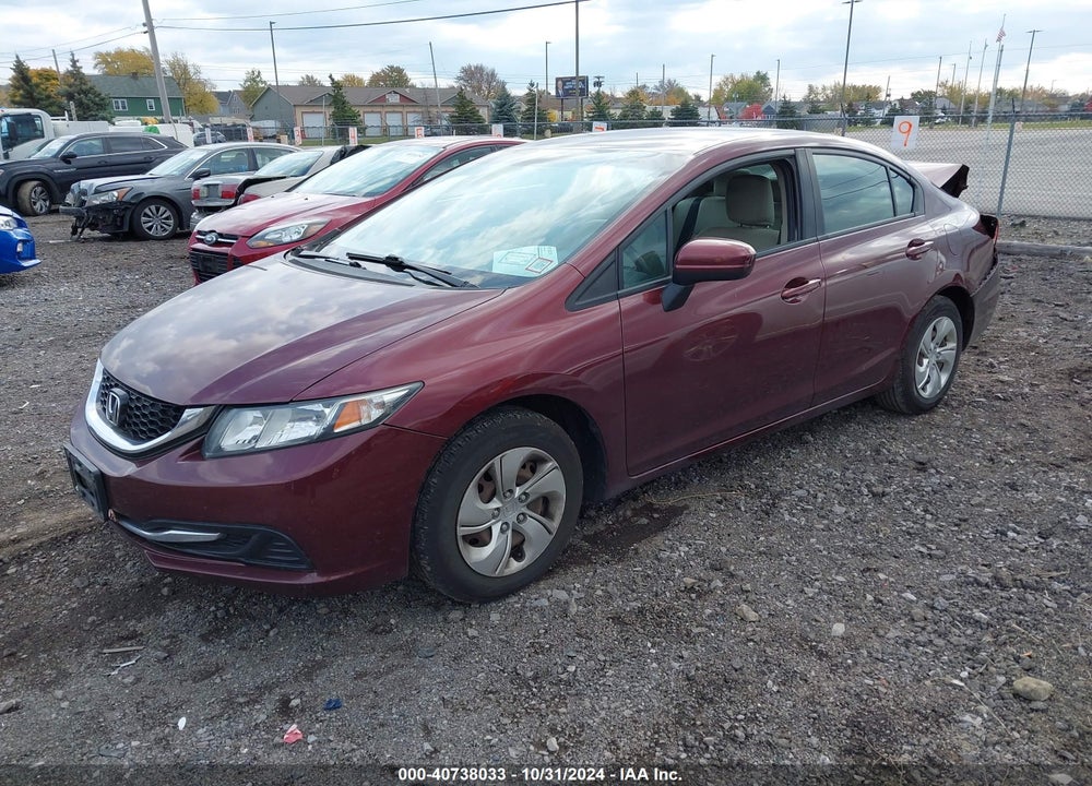 2015 HONDA CIVIC LX VIN: 19XFB2F57FE114676