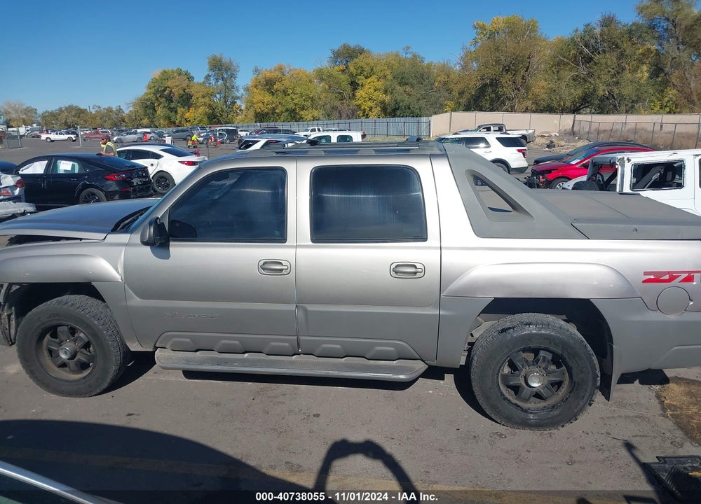 2002 CHEVROLET AVALANCHE 1500 VIN: 3GNEK13TX2G113553