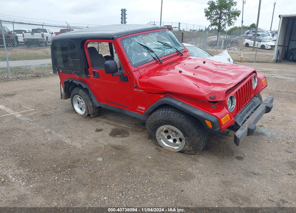 2004 JEEP WRANGLER SPORT VIN: 1J4FA49S94P701095