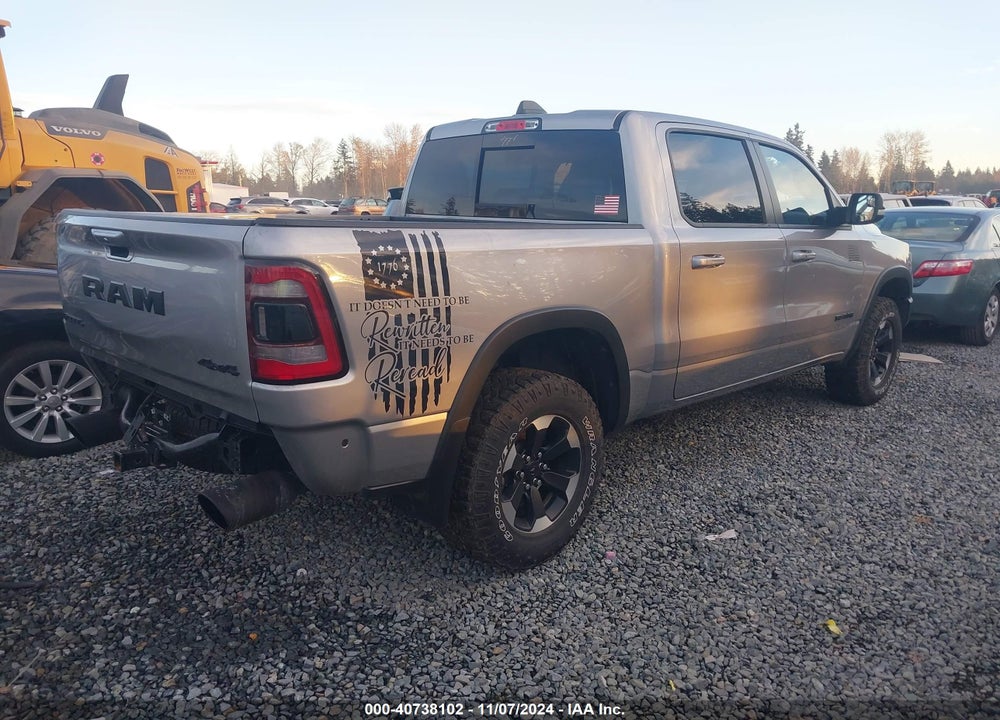 2021 RAM 1500 REBEL 4X4 5'7 BOX VIN: 1C6SRFLT2MN614734