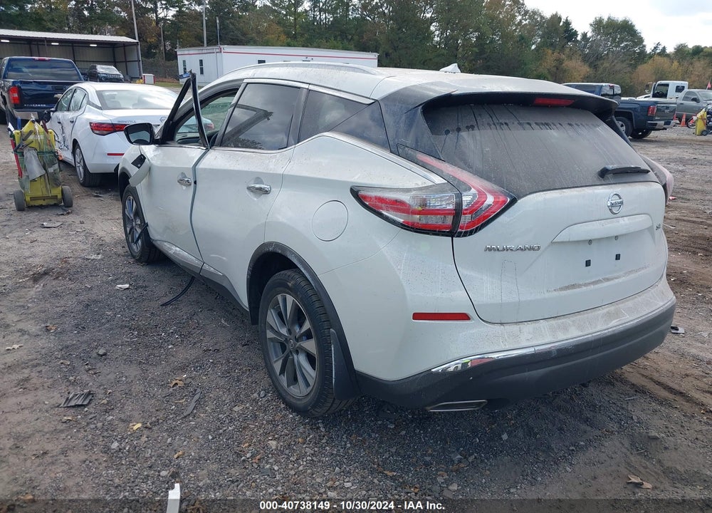 2015 NISSAN MURANO SL VIN: 5N1AZ2MG7FN278608