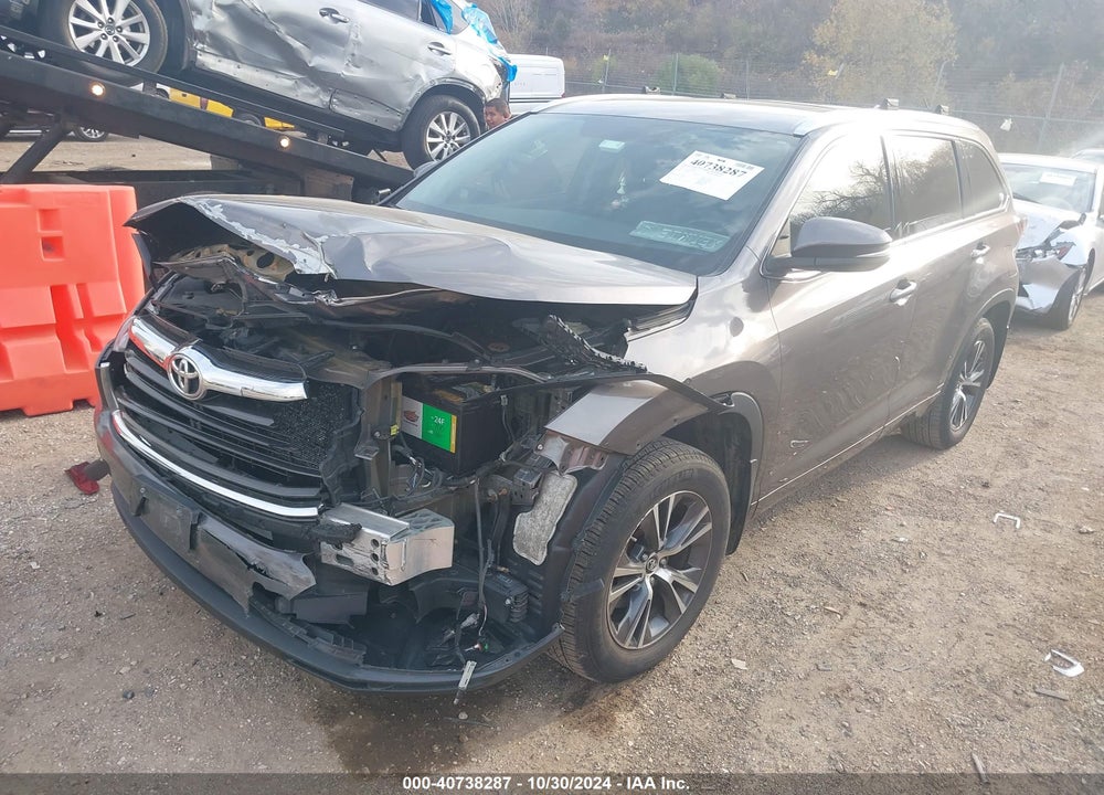 2016 TOYOTA HIGHLANDER XLE V6 VIN: 5TDJKRFH7GS320696