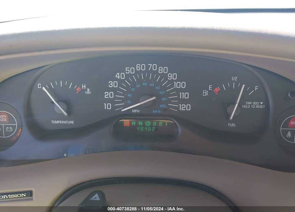 2002 BUICK CENTURY CUSTOM VIN: 2G4WS52J821216804