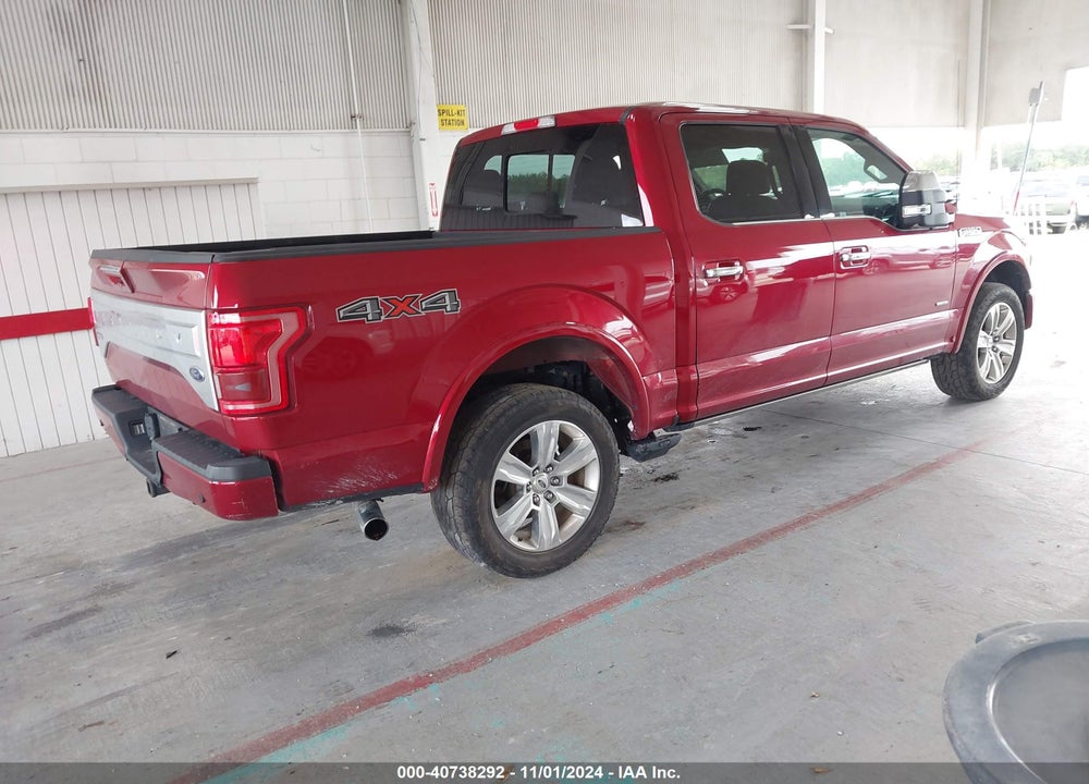 2015 FORD F-150 PLATINUM VIN: 1FTEW1EG7FFC38143