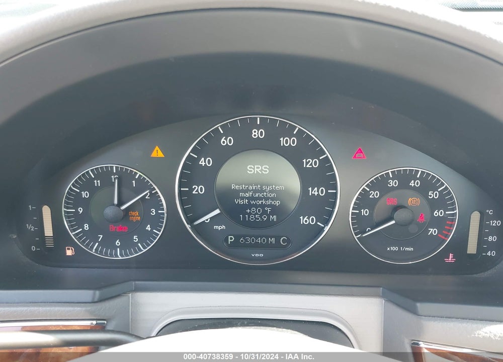 2007 MERCEDES-BENZ E 550 VIN: WDBUF72X87B120113