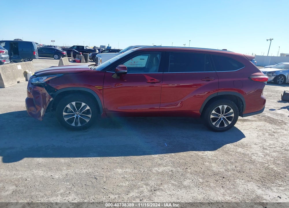 2020 TOYOTA HIGHLANDER XLE VIN: 5TDGZRAH0LS007464