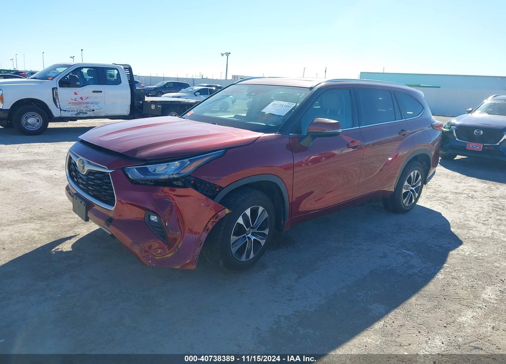 2020 TOYOTA HIGHLANDER XLE VIN: 5TDGZRAH0LS007464