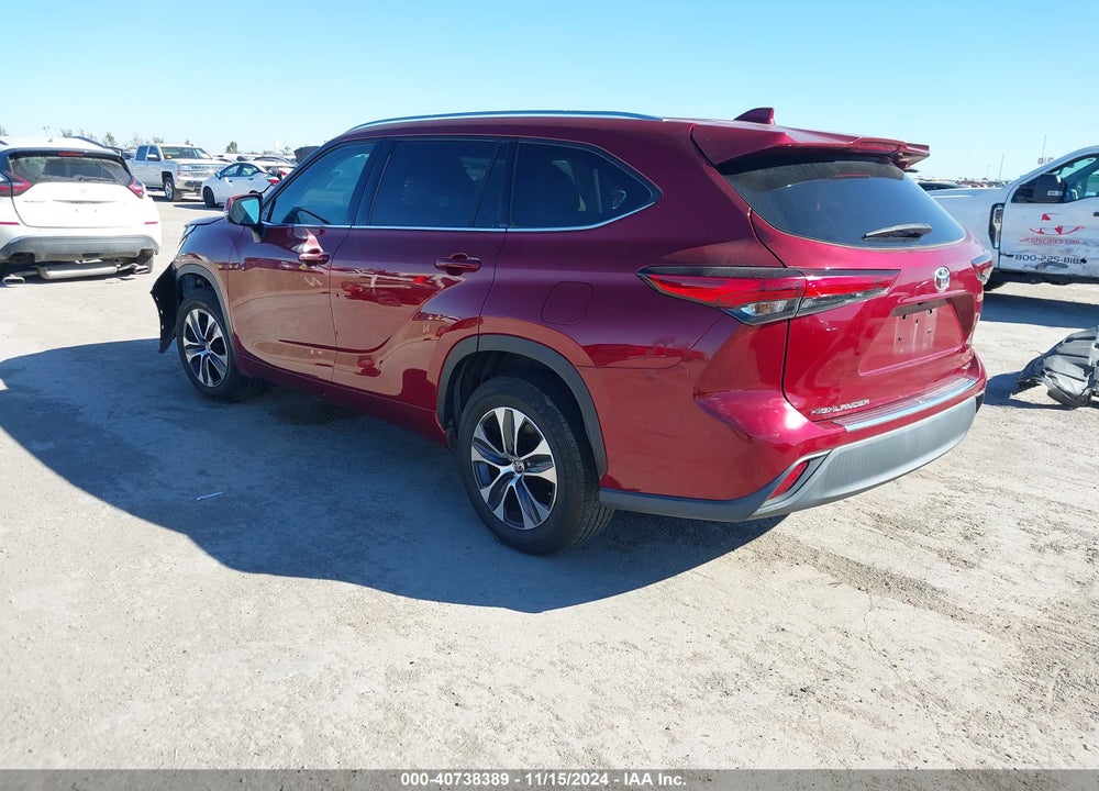 2020 TOYOTA HIGHLANDER XLE VIN: 5TDGZRAH0LS007464