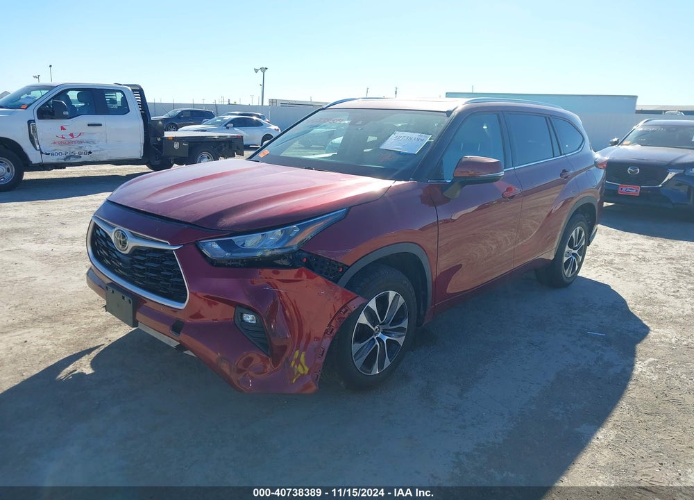 2020 TOYOTA HIGHLANDER XLE VIN: 5TDGZRAH0LS007464