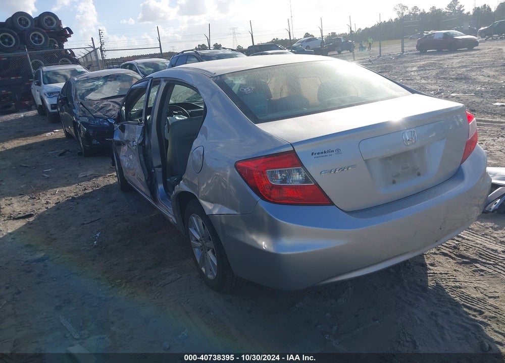 2012 HONDA CIVIC EX VIN: 19XFB2F82CE005421