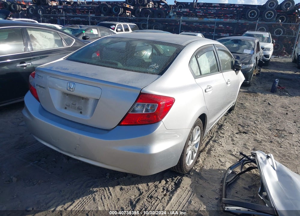 2012 HONDA CIVIC EX VIN: 19XFB2F82CE005421