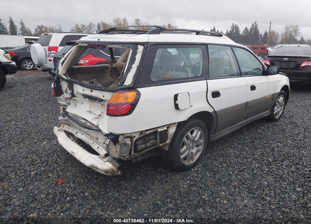2001 SUBARU OUTBACK VIN: 4S3BH665817659038