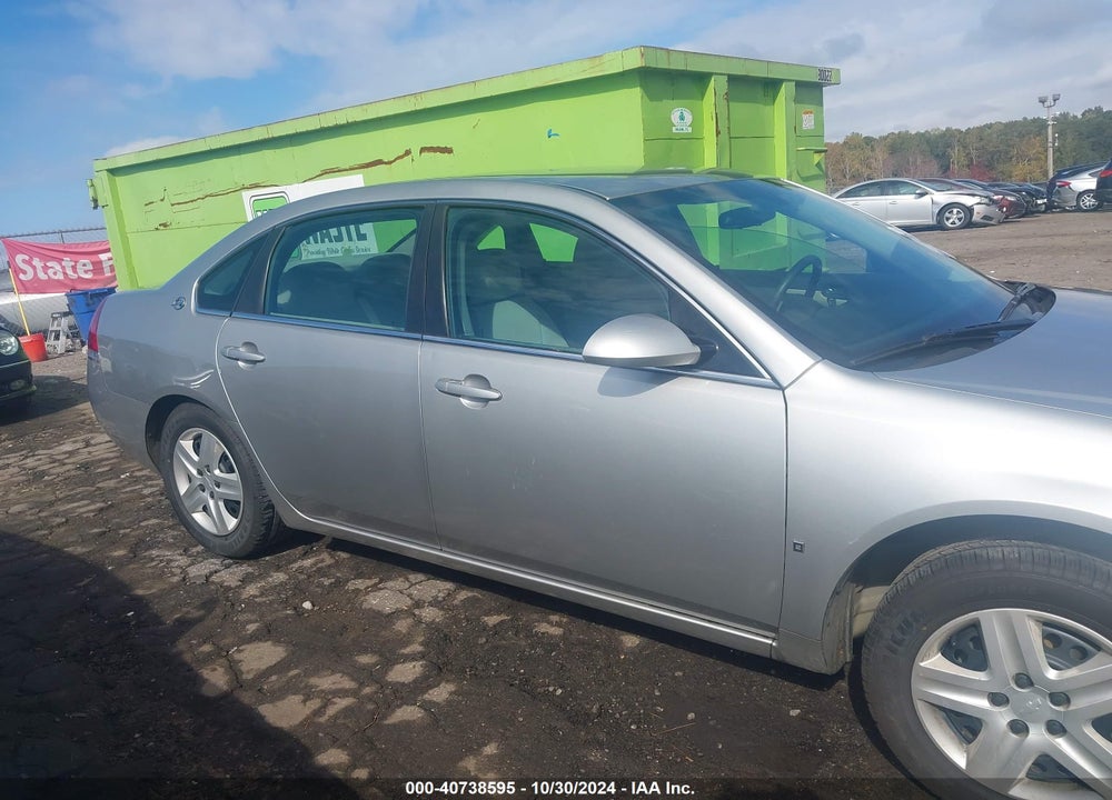 2008 CHEVROLET IMPALA LS VIN: 2G1WB55K389141313