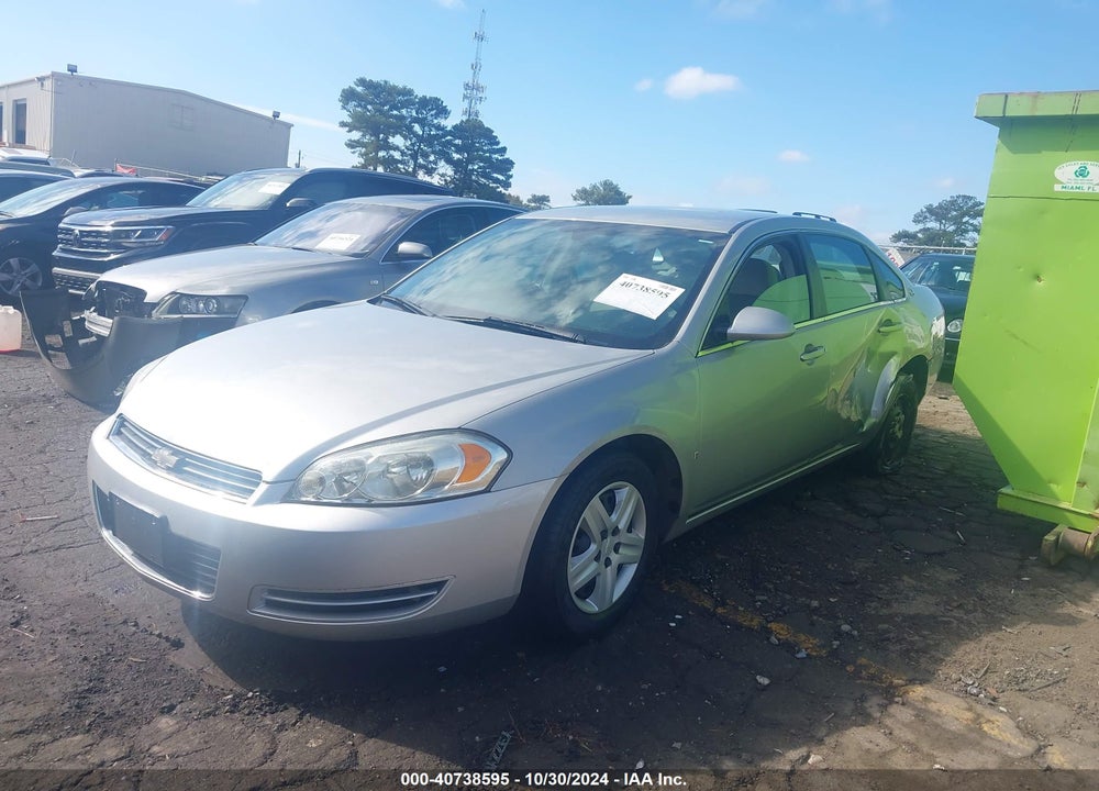 2008 CHEVROLET IMPALA LS VIN: 2G1WB55K389141313