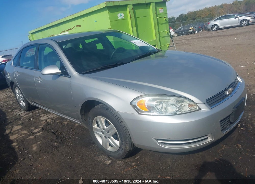 2008 CHEVROLET IMPALA LS VIN: 2G1WB55K389141313