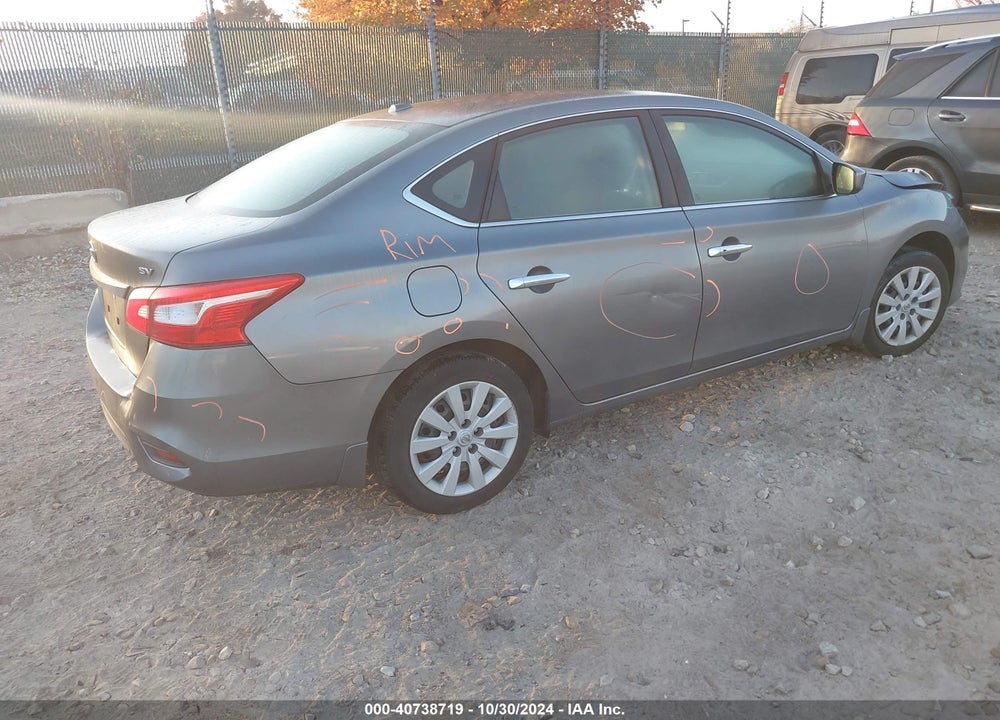 2017 NISSAN SENTRA SV VIN: 3N1AB7AP0HY320040