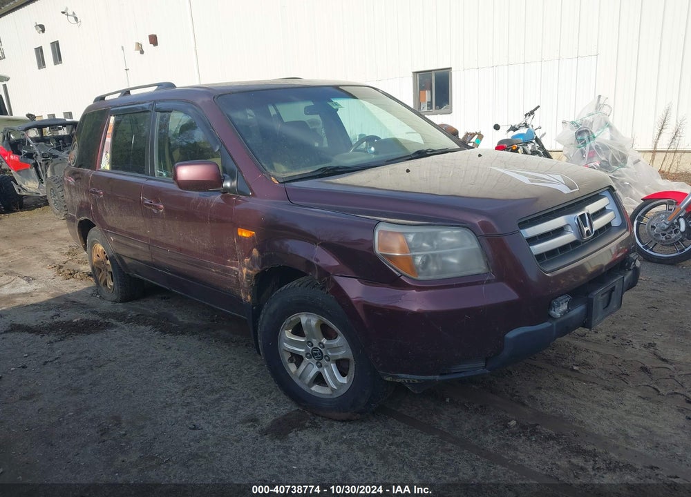 2008 HONDA PILOT VP VIN: 5FNYF18238B041166