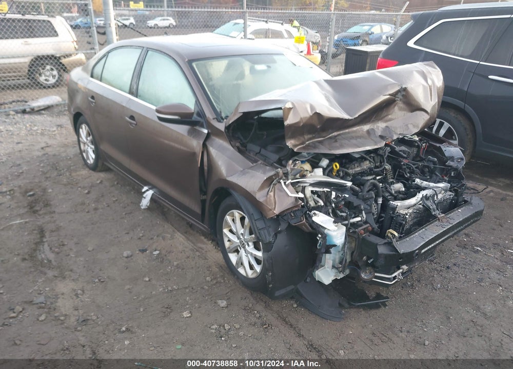 2014 VOLKSWAGEN JETTA 1.8T SE VIN: 3VWD17AJ3EM375736