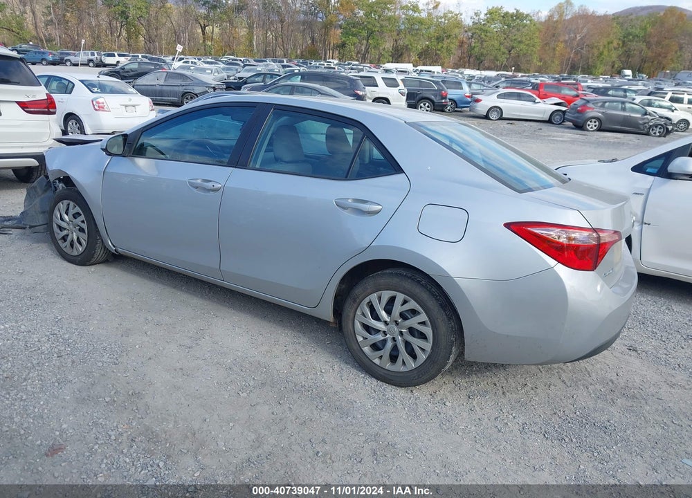 2018 TOYOTA COROLLA LE VIN: 2T1BURHE9JC086725